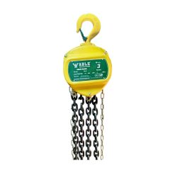 TECLE MANUAL DE 3 TON CON 3 MTS DE CADENA DE IZAJE - 3 MTS DE CADENA DE MANDO - MODELO: (CBII)  : ABLE