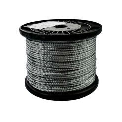 CABLE DE ACERO 1.5MM GALVANIZADO 6X7 A/F X ROLLO DE 200MTRS