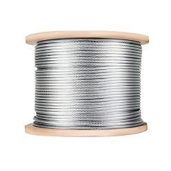 CABLE DE ACERO 10MM - 3/8" GALVANIZADO 6X19 A/F X ROLLO DE 200MTRS