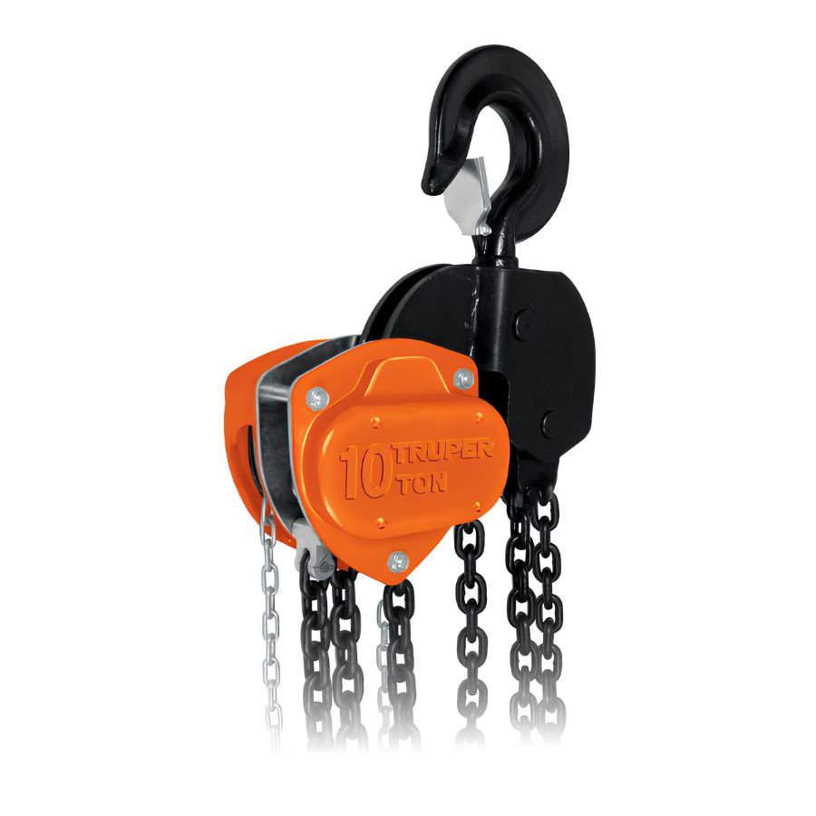 TECLE MANUAL 10 TON X 3 MTS DE IZAJE MARCA TRUPER