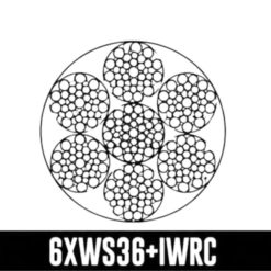 CABLE DE ACERO 1 1/2" CASCABEL 6X36 NEGRO ENGRASADO ALMA DE ACERO