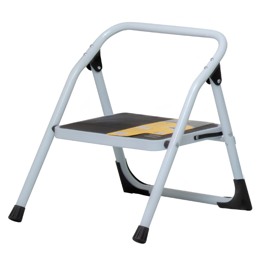 ESCALERILLA TUBULAR PLEGABLE DE 1 PASO DE ACERO PRETUL