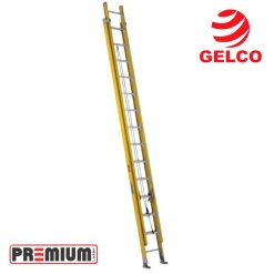 ESCALERA TELESCOPICA DE 16 PASOS FIBRA DE VIDRIO GELCO PREMIUM