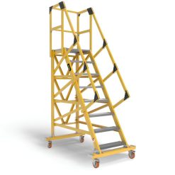 ESCALERA TIPO AVÓN DE 10 PASOS FIBRA DE VIDRIO AMERICAN BULL / HORN