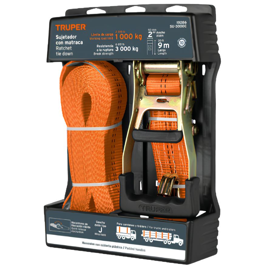FAJA RATCHET DE 2" X 9MTRS TRUPER