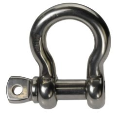 GRILLETE TIPO LIRA DE ACERO INOXIDABLE CALIDAD 316 DE 1"